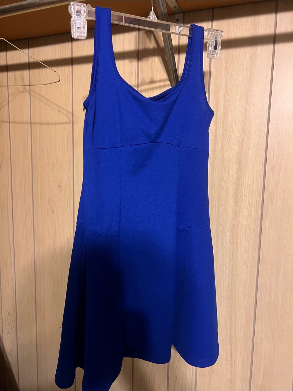 SHEIN Cobalt Blue Sleeveless Fit & Flare Mini Dress